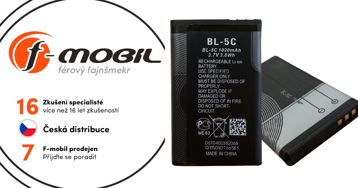 Batteria Originale Nokia BL-5C 1020mAh Li-Ion Per 2710, 3100 E Tanti Altri Modelli