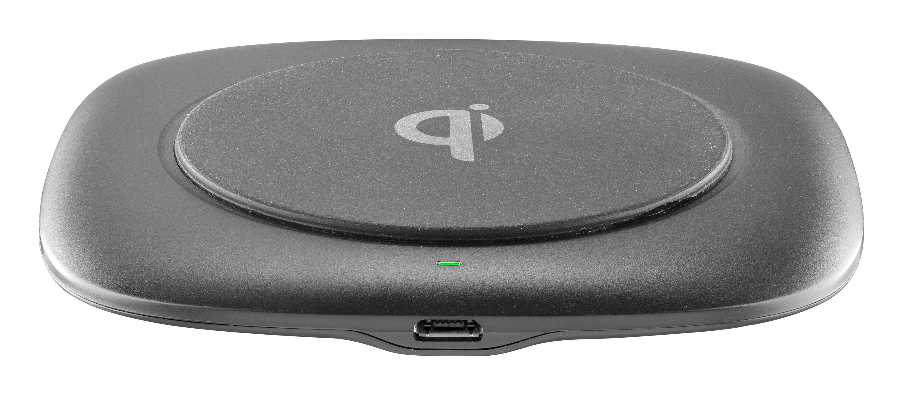 Bezrátová nabíjačka CellularLine Wireless Fast Charger Easy, max. 10W, Qi kompatibilné, čierna