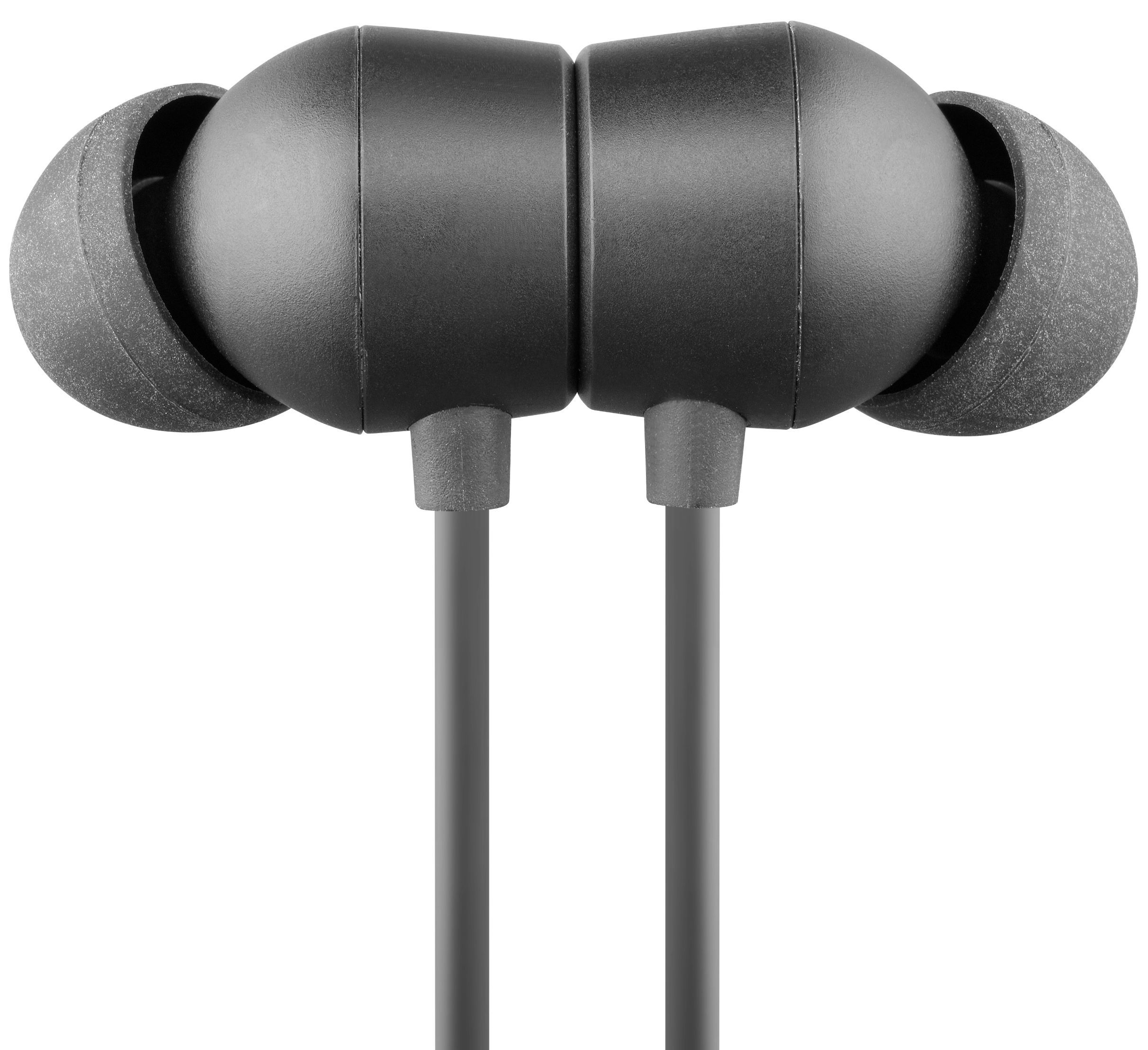 Bezdrôtová In-ear slúchadlá CellularLine Neckband Flexible s dlhou výdržou čierna