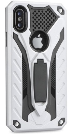 Zadný odolný kryt Forcella PHANTOM pre Apple iPhone 5 / 5S / SE strieborný