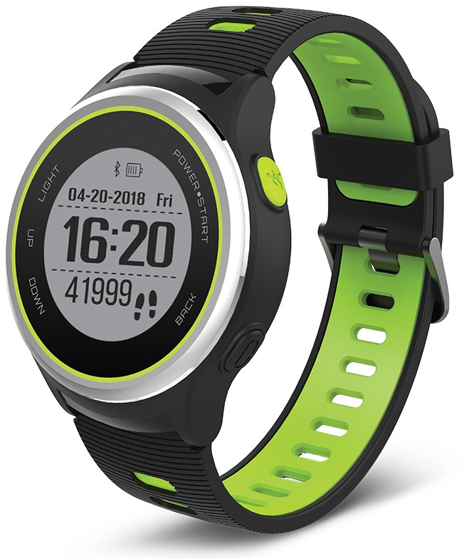 Chytré hodinky Forever SW-600  čierna / strieborná / zelená
