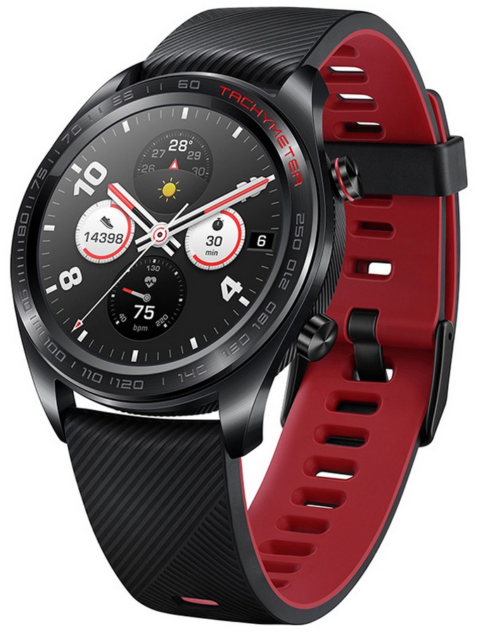 Honor Watch Magic so silikónovým remienkom čierna