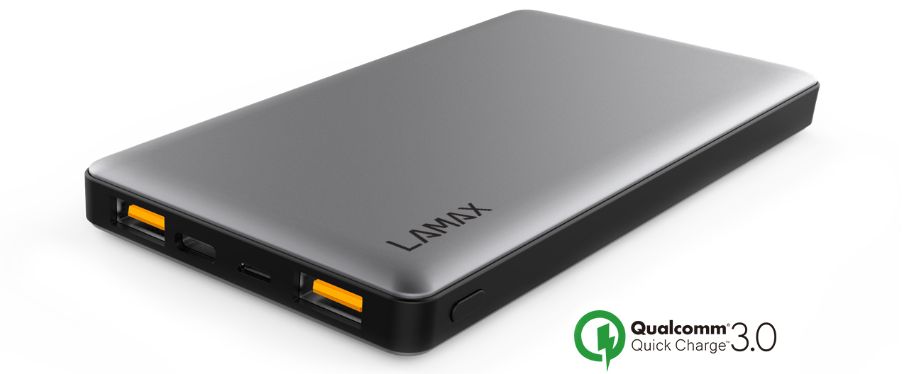 PowerBank LAmax 10000 mAh, black