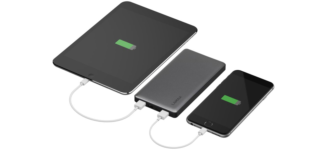 PowerBank LAmax 10000 mAh, black