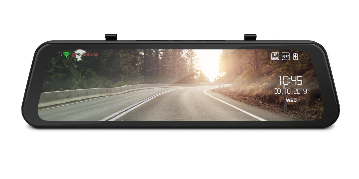 Chytré spätné zrkadlo Lamax S9 Dual GPS s externou kamerou