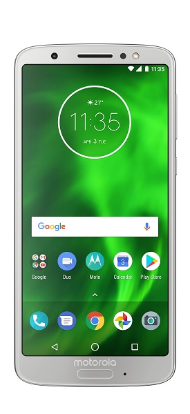 Motorola Moto G6 strieborná