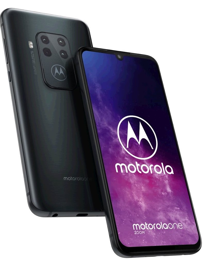 Motorola One Zoom 4+128GB OIS gsm tel. Electric Grey