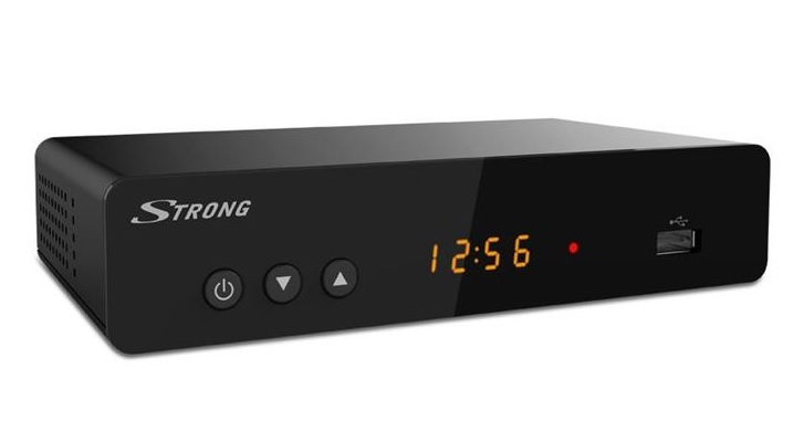 Set top box STRONG SRT 8222 DVB-T / T2 / Full HD / H.265 / HEVC / twin tuner / PVR / EPG / USB / HDMI / LAN / SCART / čierna