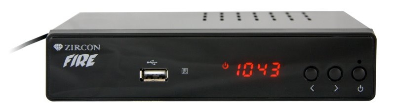 Set top box ZIRCON FIRE SE DVB-T / T2 / Full HD / H.265 / HEVC / CRA overené / PVR / EPG / USB / HDMI / SCART / čierna