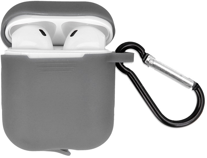 Silikónový kryt pre Apple Airpods, šedá