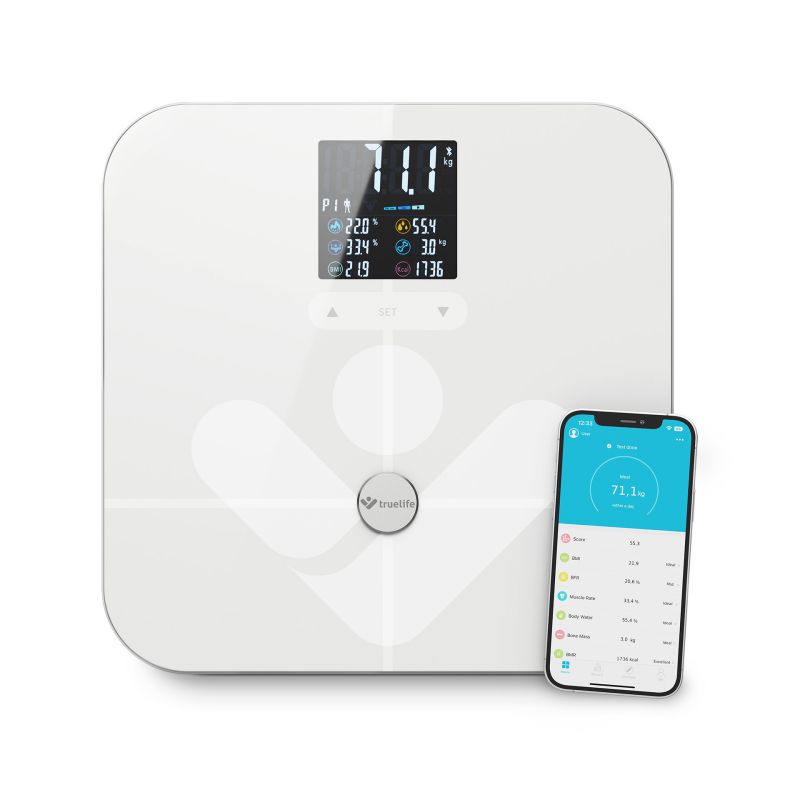 TrueLife FitScale W7 BT White - Sledujte svoje telo do detailu