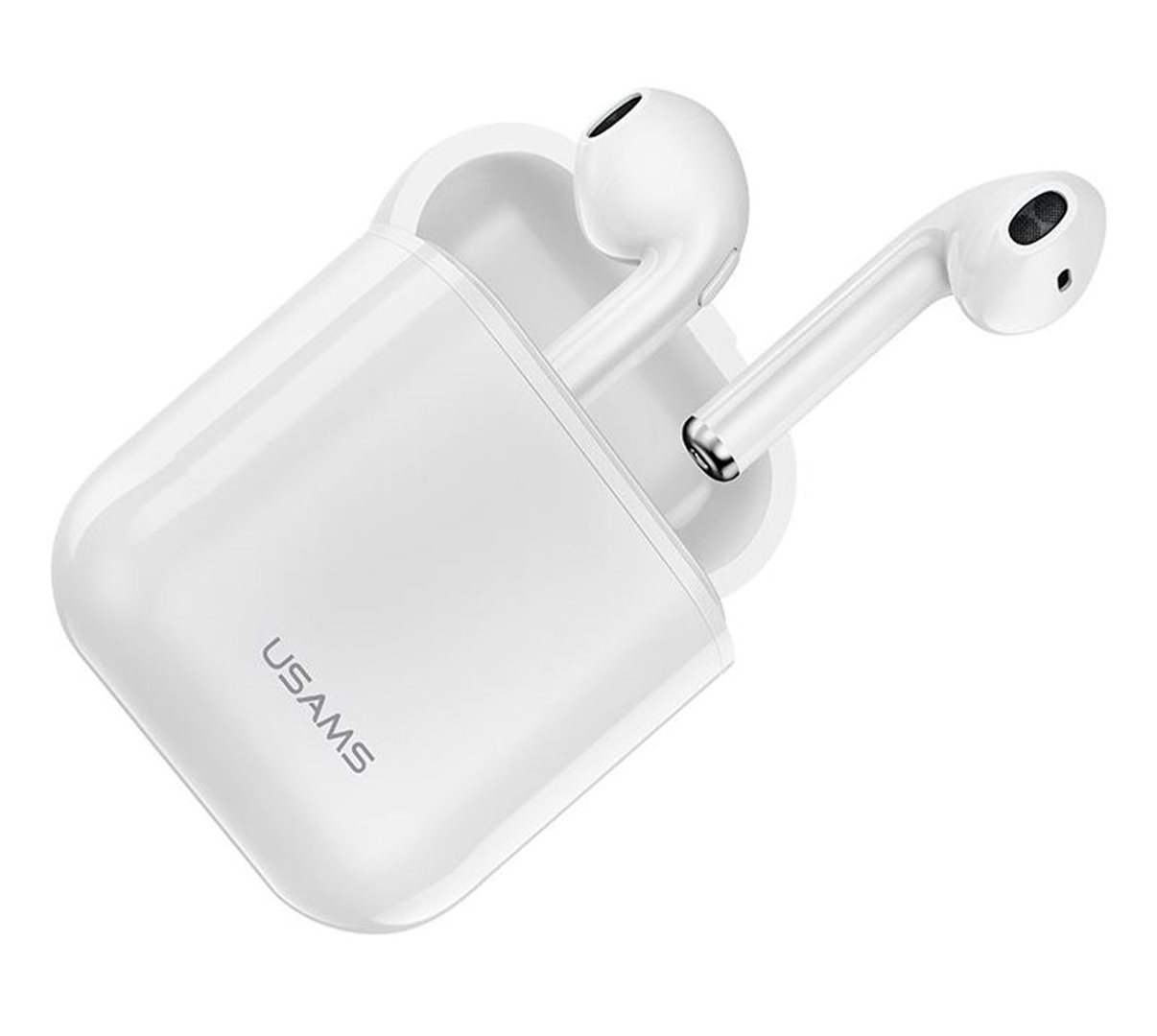 USAMS LC Dual Stereo bezdrátový headset bílá