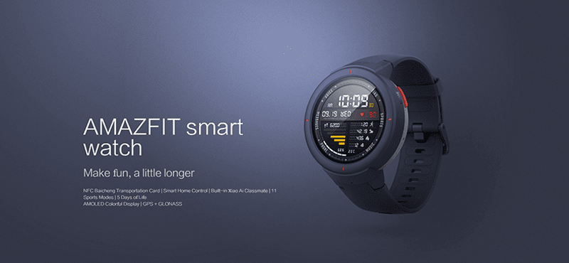 Amazfit Verge šedá