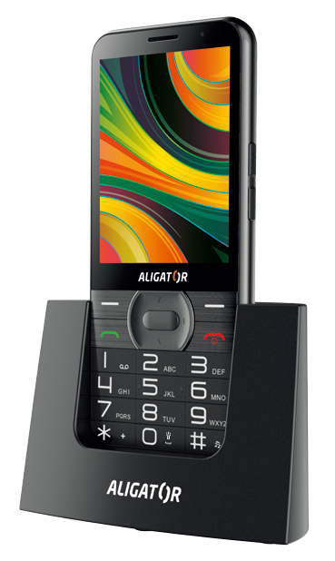 Aligator A900 GPS Senior čierna + stolná nabíjačka