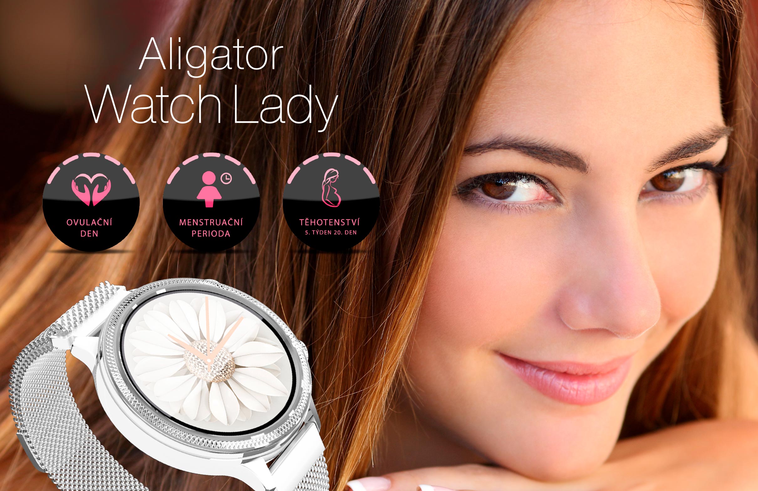 Aligator Watch Lady stříbrná