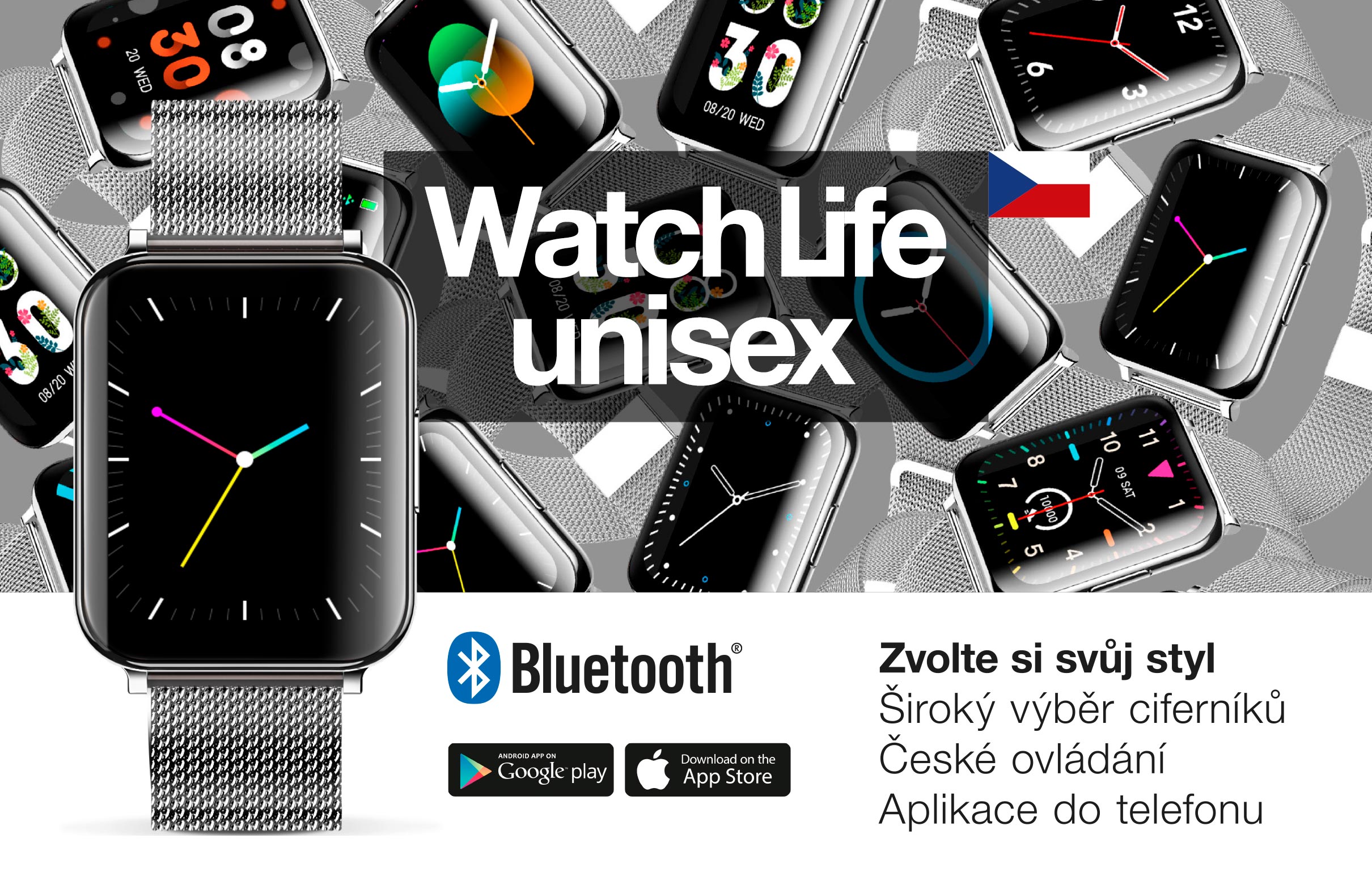 Aligator Watch Life strieborná