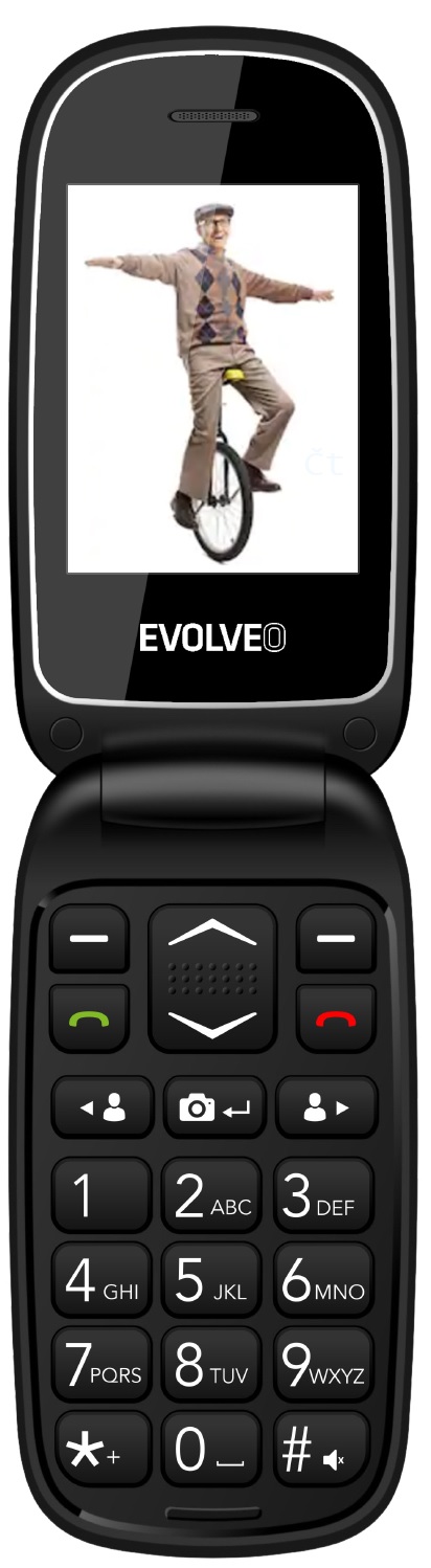 Evolveo EasyPhone FD čierna