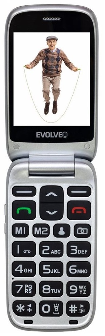 Evolveo EasyPhone FP čierna