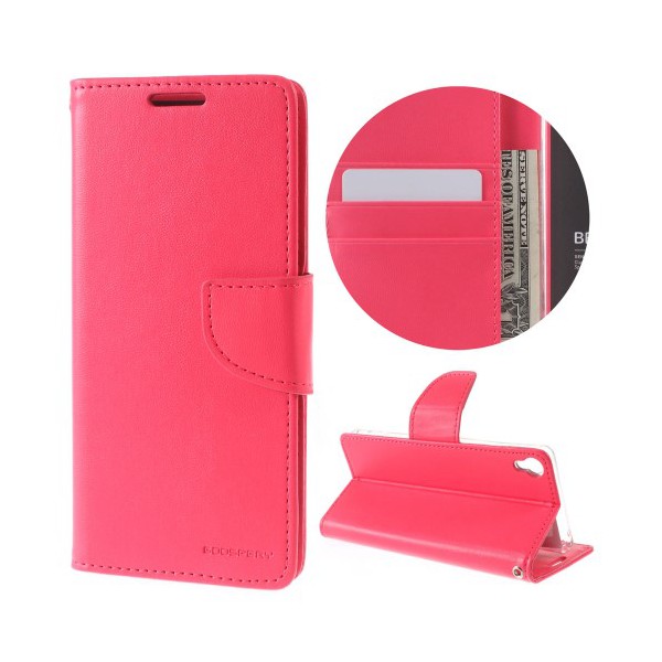 Mercury Bravo Diary púzdro flip Apple iPhone X hot pink