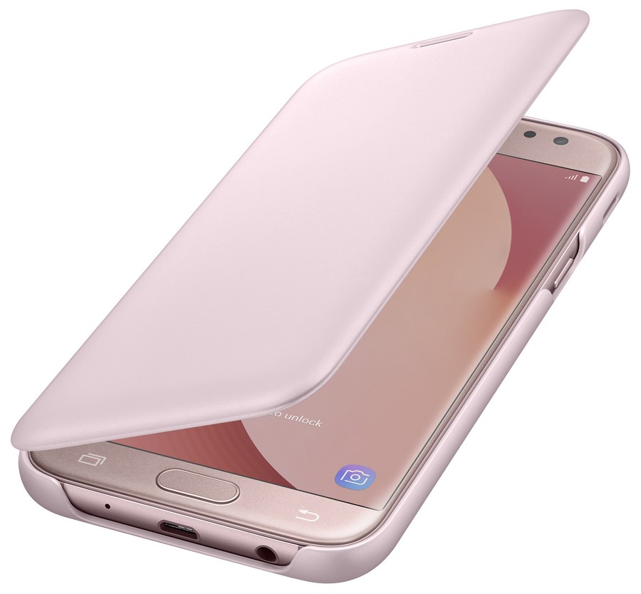 Samsung Wallet púzdro flip EF-WJ730CP Samsung Galaxy J7 2017 pink