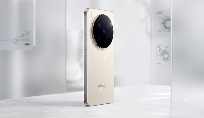 Zadná a bočná strana mobilného telefónu Vivo X300 Pro