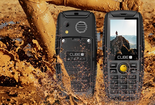 Odolný mobilný telefón mobil outdoor CUBE1 S200