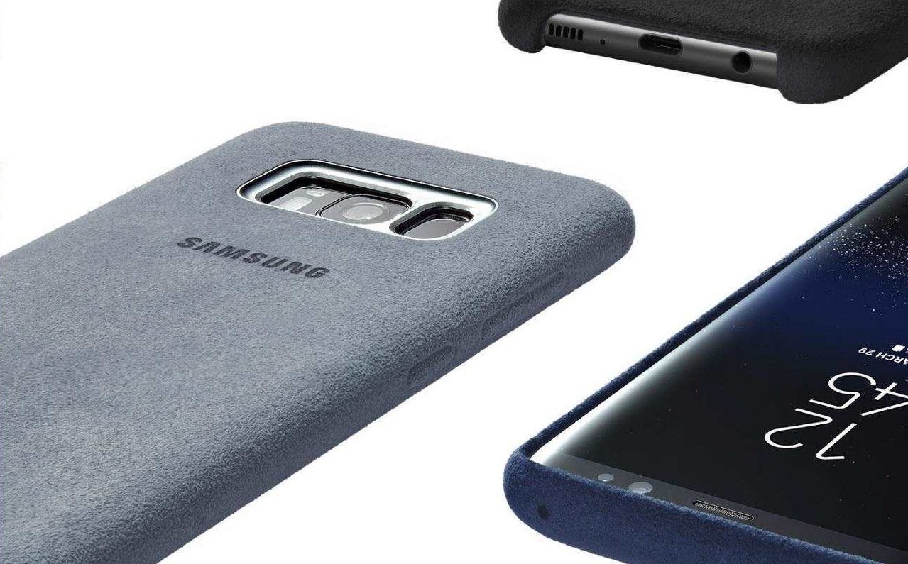 Zadný originálny kožený kryt Alcantara pre Samsung Galaxy S9 + čierna