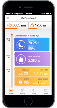 Smart náramok Mio MiVia Essential 350 app